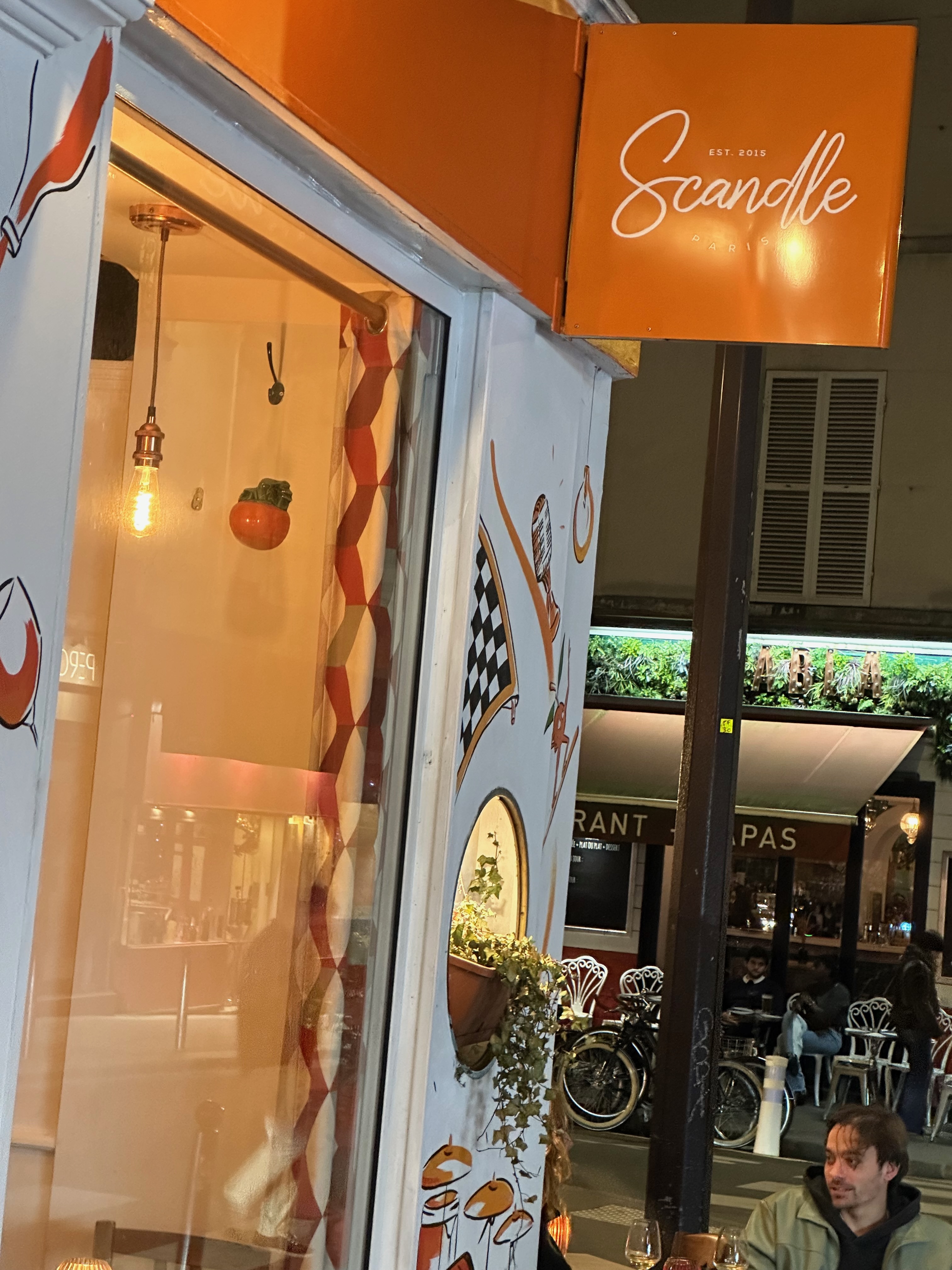 Scandle restaurant on Rue Blanche, Paris